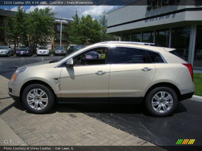 Gold Mist / Shale/Brownstone 2010 Cadillac SRX 4 V6 AWD
