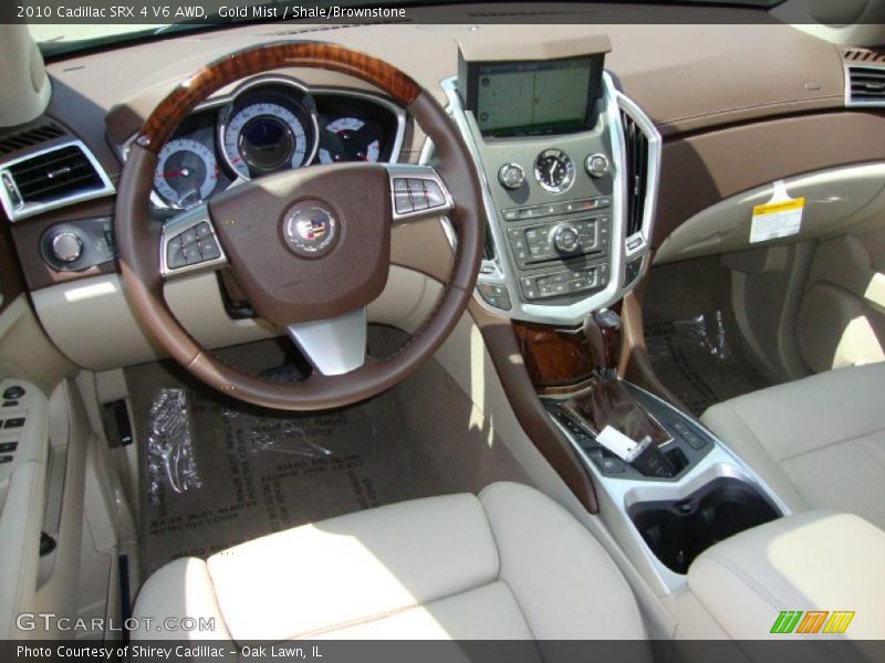 Gold Mist / Shale/Brownstone 2010 Cadillac SRX 4 V6 AWD