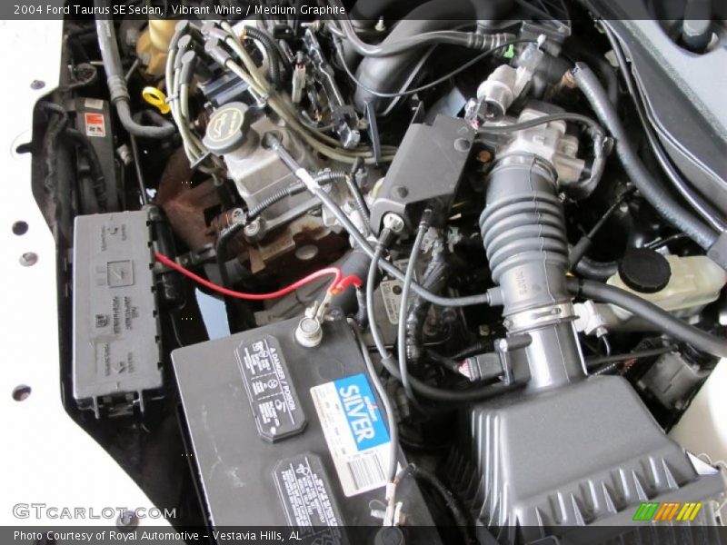 Vibrant White / Medium Graphite 2004 Ford Taurus SE Sedan