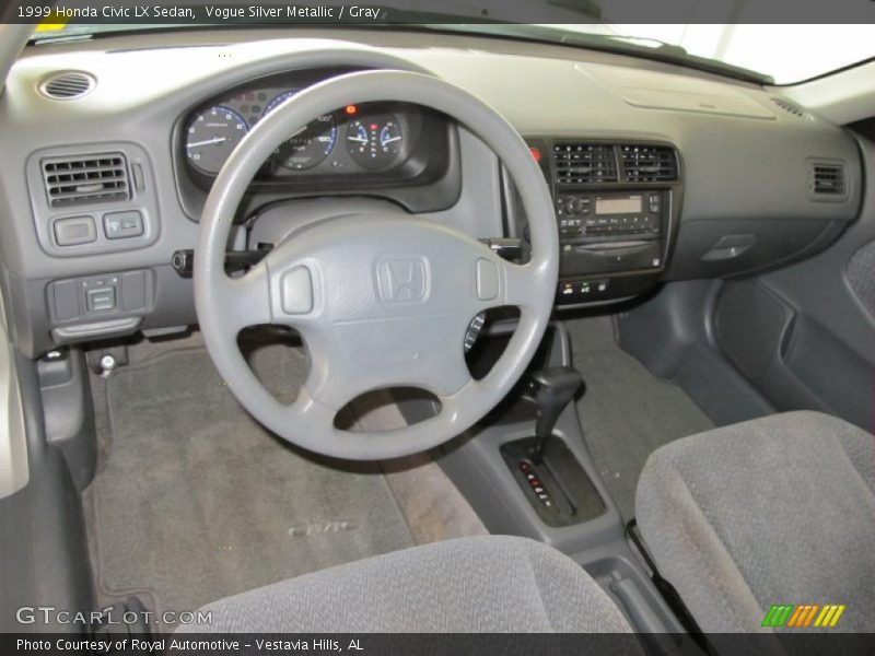 Vogue Silver Metallic / Gray 1999 Honda Civic LX Sedan