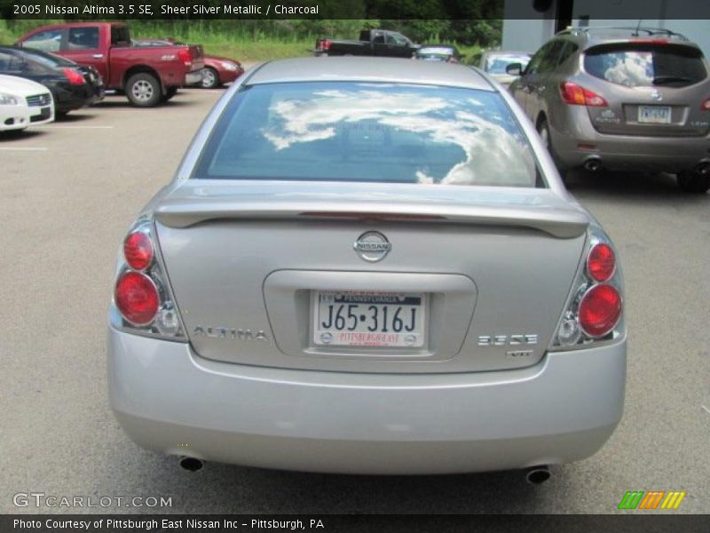Sheer Silver Metallic / Charcoal 2005 Nissan Altima 3.5 SE