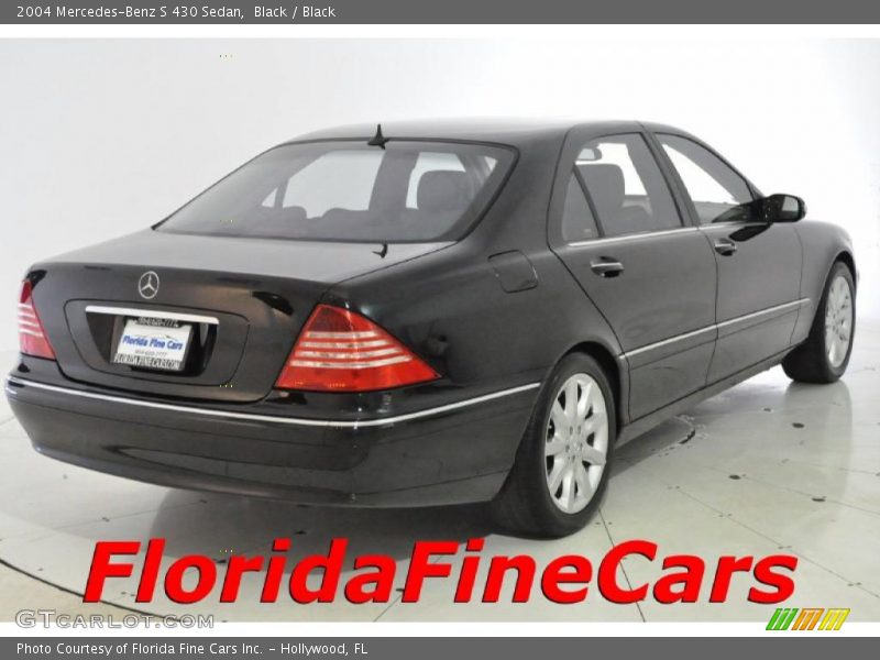Black / Black 2004 Mercedes-Benz S 430 Sedan