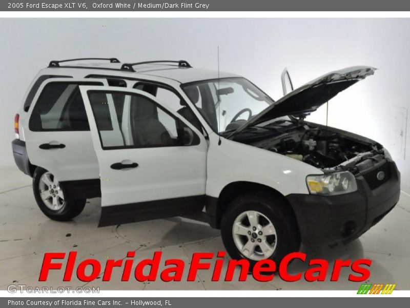 Oxford White / Medium/Dark Flint Grey 2005 Ford Escape XLT V6