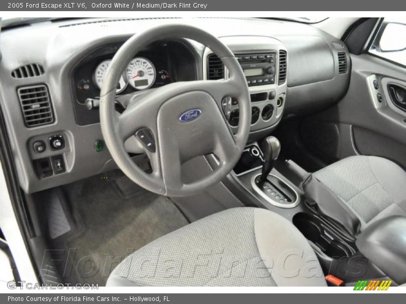 Oxford White / Medium/Dark Flint Grey 2005 Ford Escape XLT V6