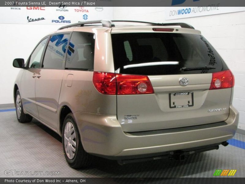 Desert Sand Mica / Taupe 2007 Toyota Sienna LE