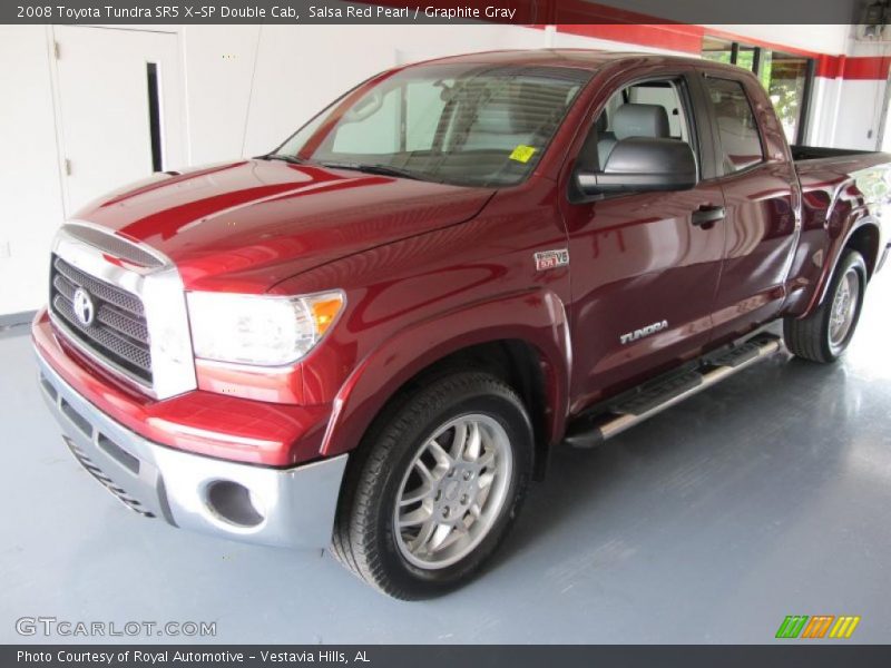 Salsa Red Pearl / Graphite Gray 2008 Toyota Tundra SR5 X-SP Double Cab