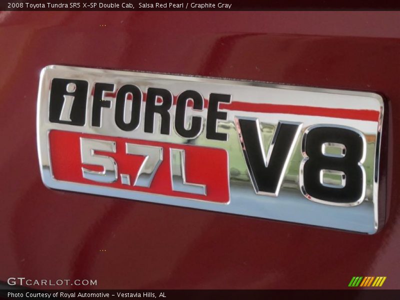 Salsa Red Pearl / Graphite Gray 2008 Toyota Tundra SR5 X-SP Double Cab
