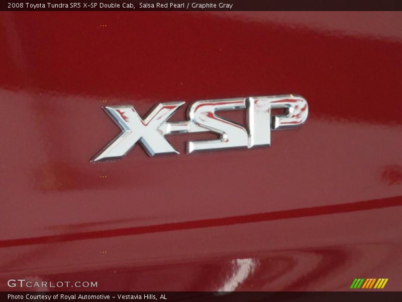 Salsa Red Pearl / Graphite Gray 2008 Toyota Tundra SR5 X-SP Double Cab