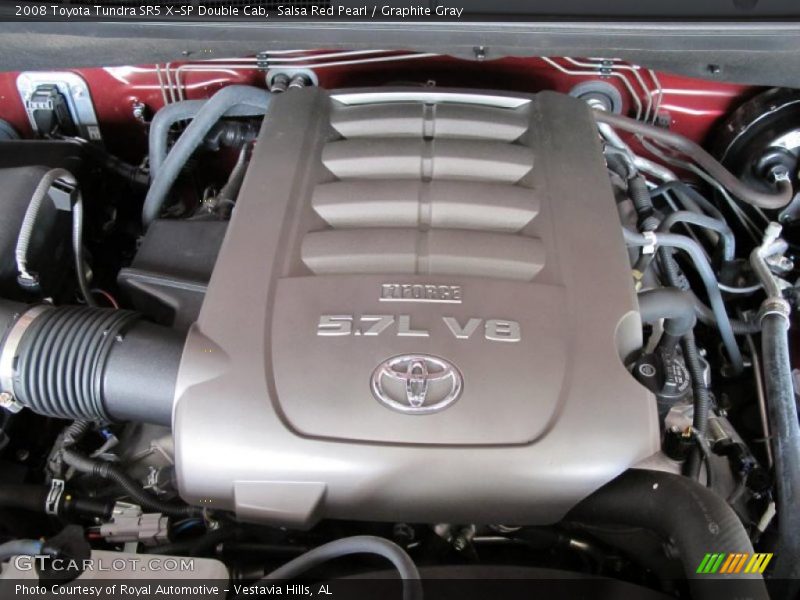 Salsa Red Pearl / Graphite Gray 2008 Toyota Tundra SR5 X-SP Double Cab