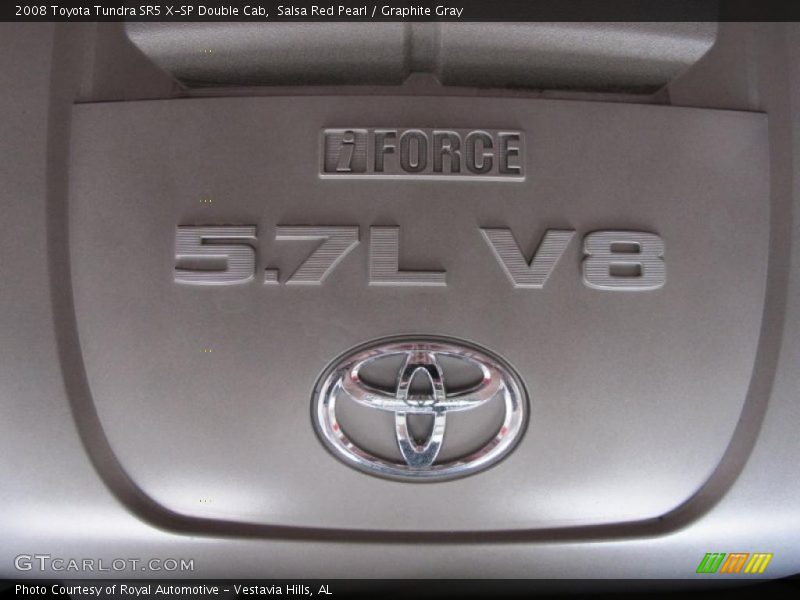 Salsa Red Pearl / Graphite Gray 2008 Toyota Tundra SR5 X-SP Double Cab