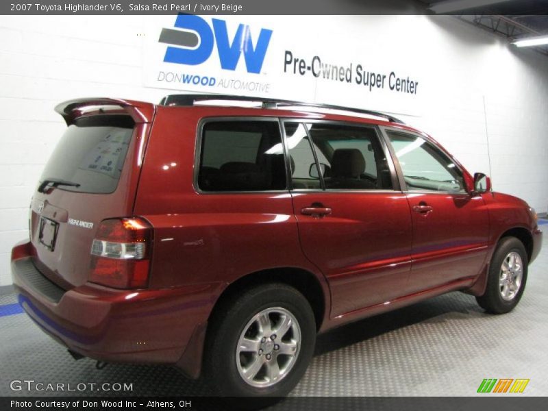 Salsa Red Pearl / Ivory Beige 2007 Toyota Highlander V6