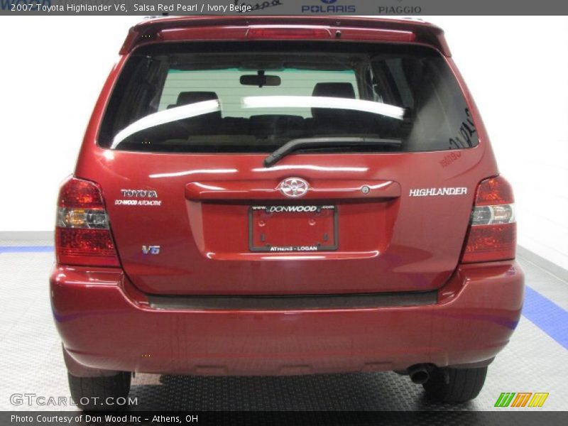 Salsa Red Pearl / Ivory Beige 2007 Toyota Highlander V6