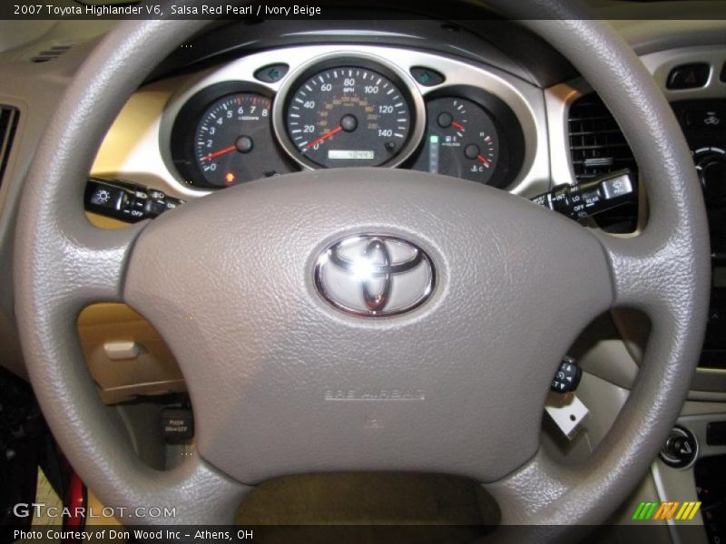 Salsa Red Pearl / Ivory Beige 2007 Toyota Highlander V6