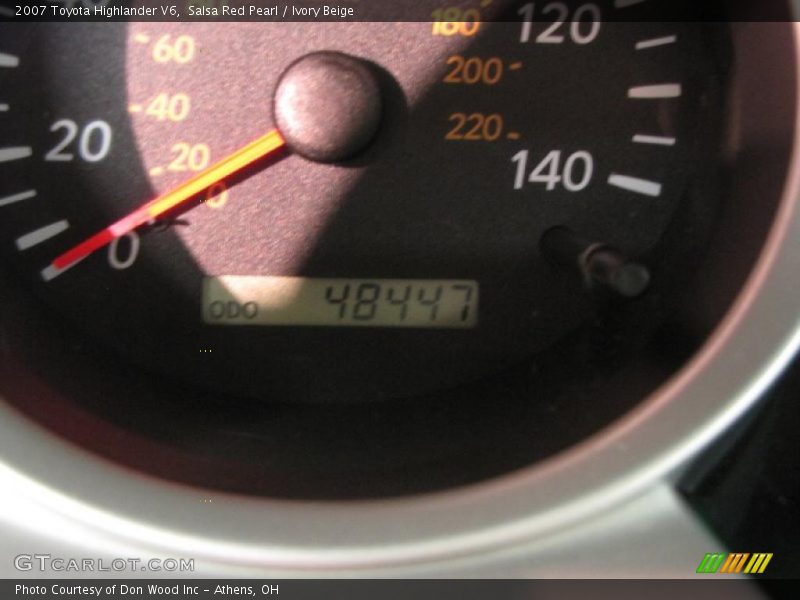 Salsa Red Pearl / Ivory Beige 2007 Toyota Highlander V6