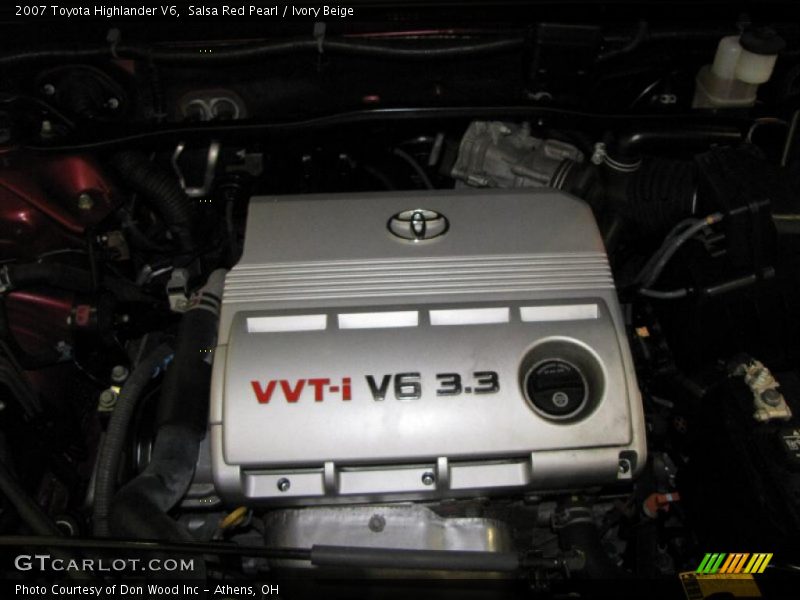 Salsa Red Pearl / Ivory Beige 2007 Toyota Highlander V6