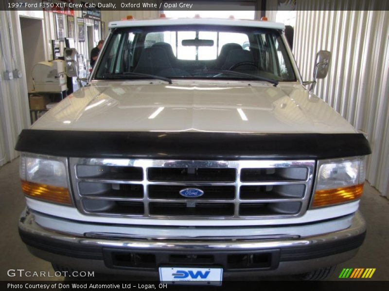 Oxford White / Opal Grey 1997 Ford F350 XLT Crew Cab Dually