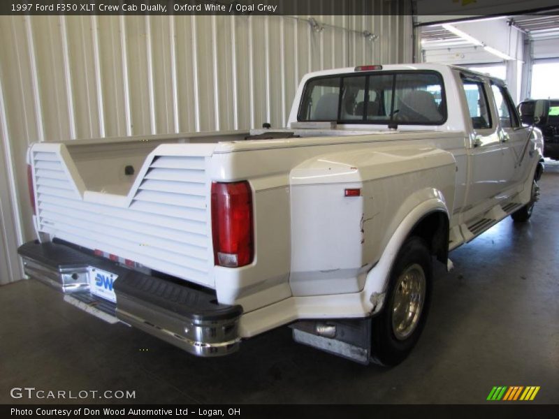 Oxford White / Opal Grey 1997 Ford F350 XLT Crew Cab Dually