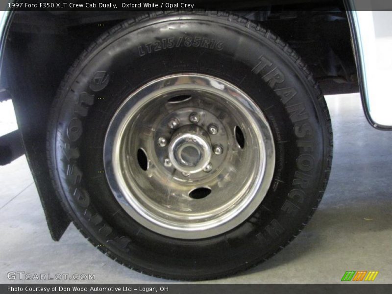 Oxford White / Opal Grey 1997 Ford F350 XLT Crew Cab Dually