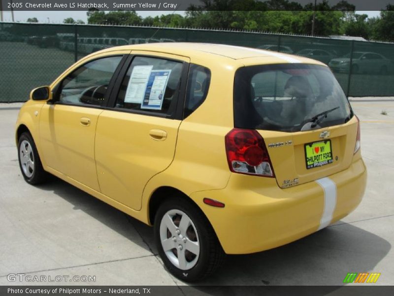 Summer Yellow / Gray 2005 Chevrolet Aveo LS Hatchback
