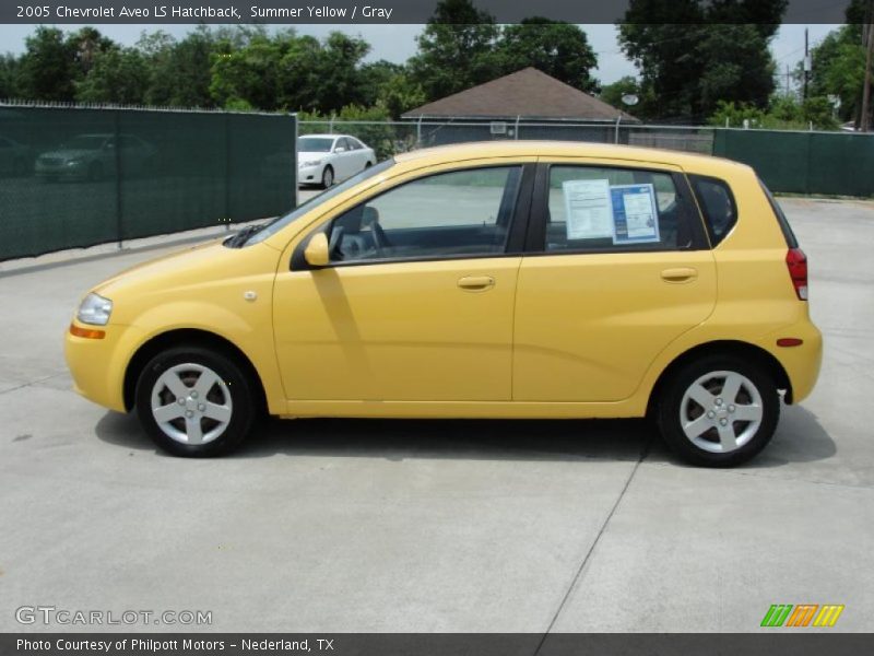 Summer Yellow / Gray 2005 Chevrolet Aveo LS Hatchback