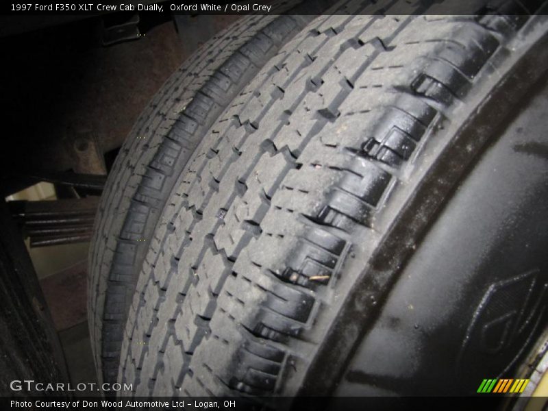 Oxford White / Opal Grey 1997 Ford F350 XLT Crew Cab Dually