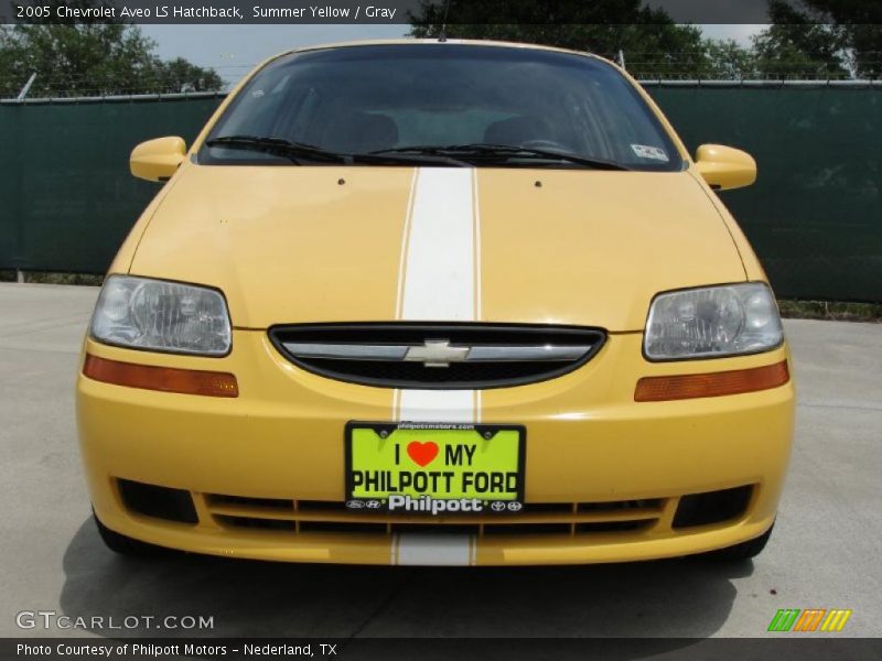 Summer Yellow / Gray 2005 Chevrolet Aveo LS Hatchback