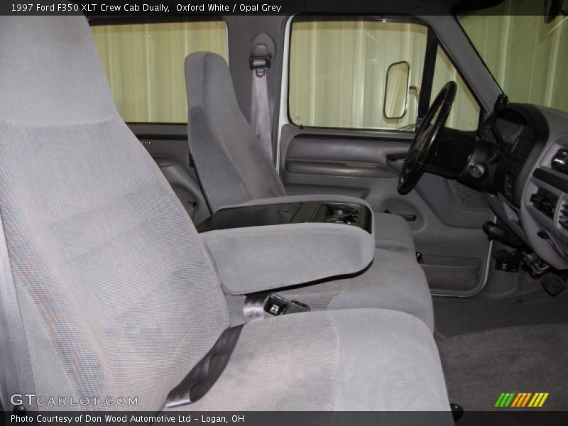 Oxford White / Opal Grey 1997 Ford F350 XLT Crew Cab Dually