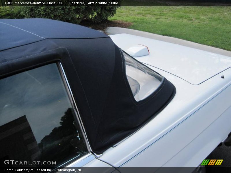 Arctic White / Blue 1986 Mercedes-Benz SL Class 560 SL Roadster