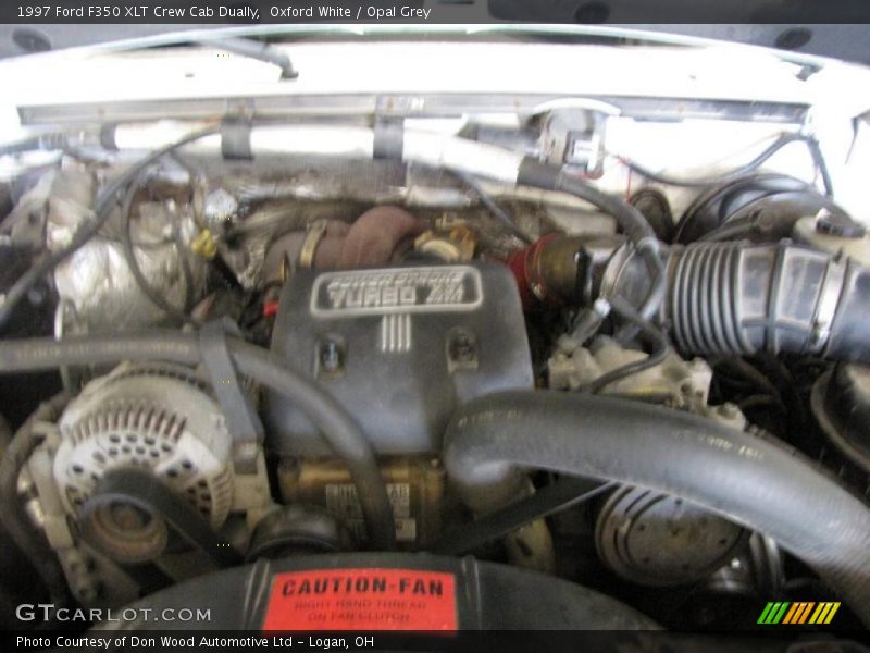 Oxford White / Opal Grey 1997 Ford F350 XLT Crew Cab Dually