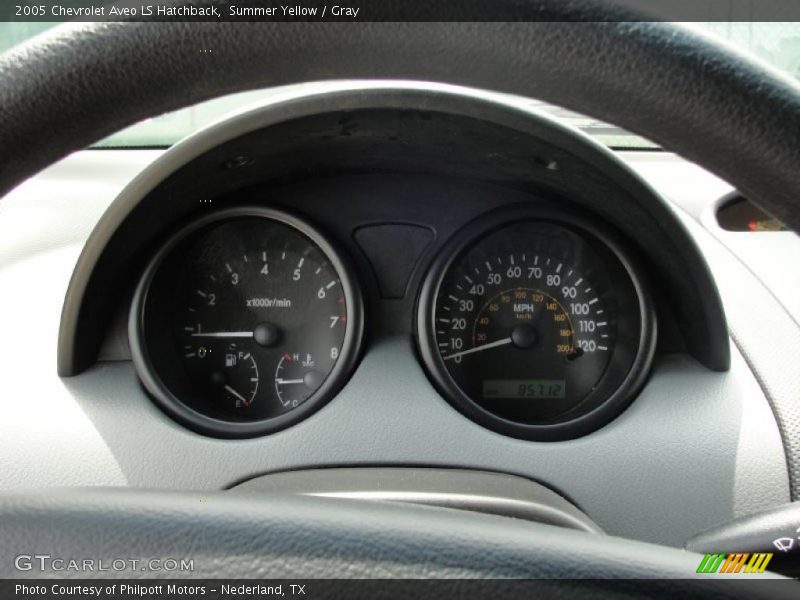 Summer Yellow / Gray 2005 Chevrolet Aveo LS Hatchback