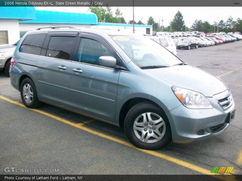 Slate Green Metallic / Gray 2006 Honda Odyssey EX-L