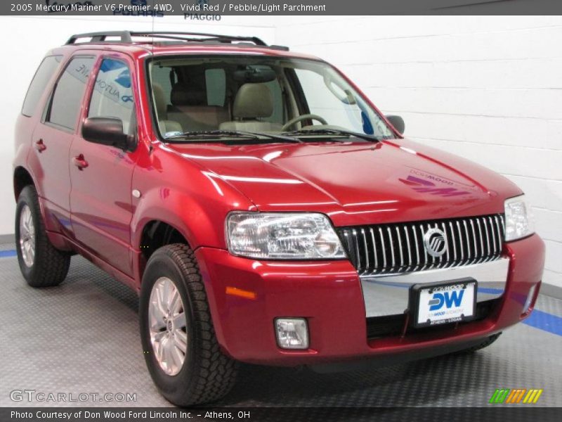 Vivid Red / Pebble/Light Parchment 2005 Mercury Mariner V6 Premier 4WD