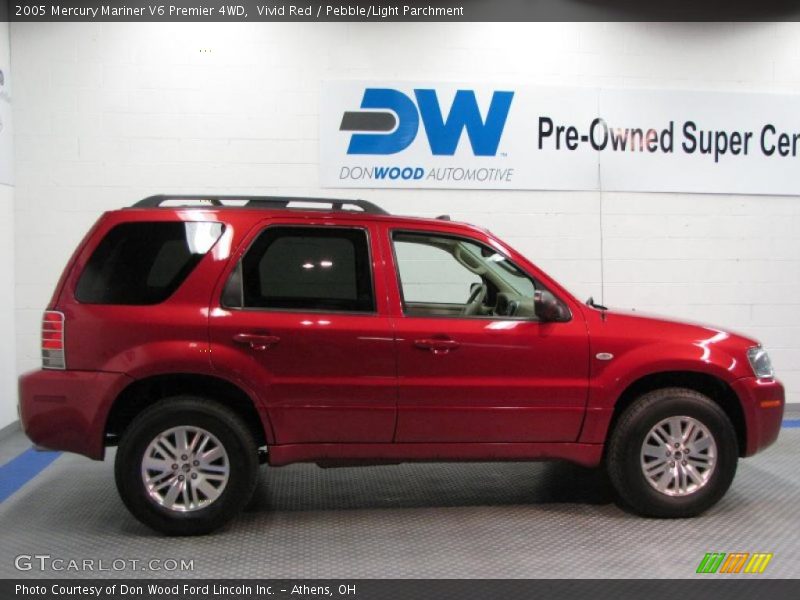 Vivid Red / Pebble/Light Parchment 2005 Mercury Mariner V6 Premier 4WD