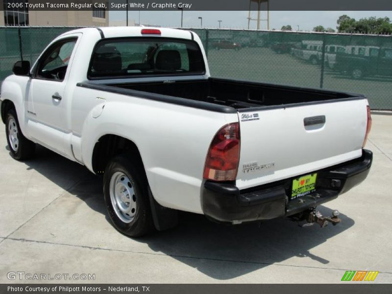 Super White / Graphite Gray 2006 Toyota Tacoma Regular Cab