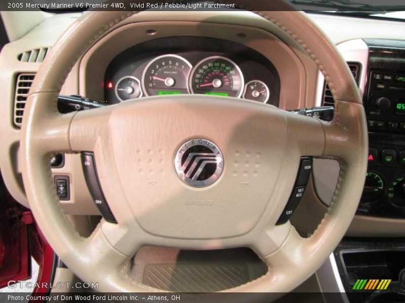 Vivid Red / Pebble/Light Parchment 2005 Mercury Mariner V6 Premier 4WD