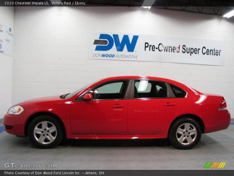 Victory Red / Ebony 2010 Chevrolet Impala LS