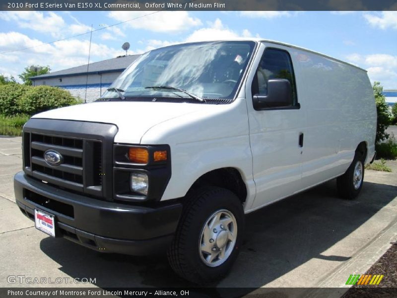 Oxford White / Medium Flint 2010 Ford E Series Van E150 XL Commericial