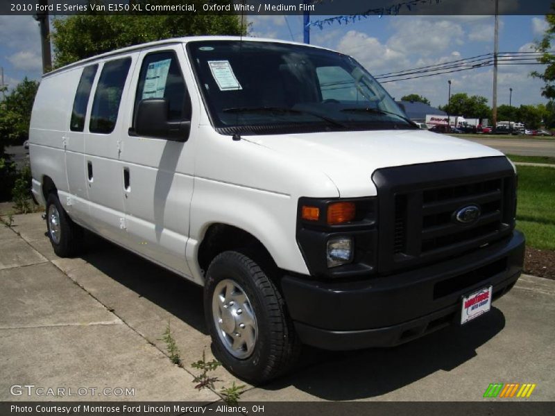 Oxford White / Medium Flint 2010 Ford E Series Van E150 XL Commericial