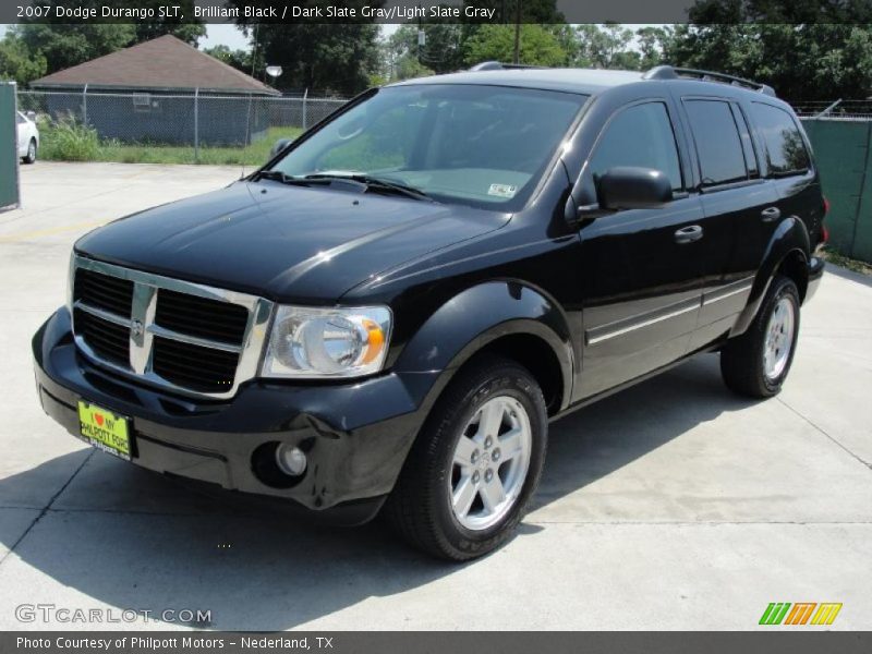 Brilliant Black / Dark Slate Gray/Light Slate Gray 2007 Dodge Durango SLT