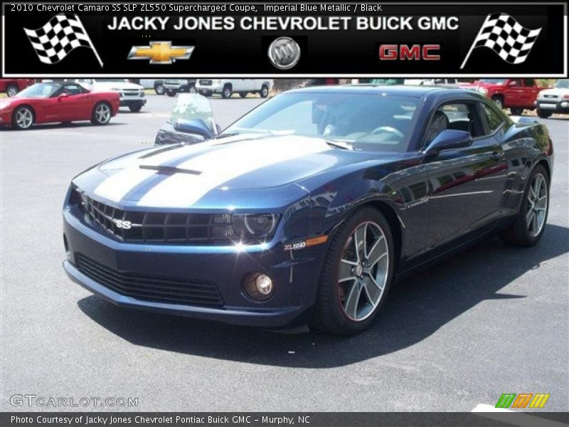 Imperial Blue Metallic / Black 2010 Chevrolet Camaro SS SLP ZL550 Supercharged Coupe