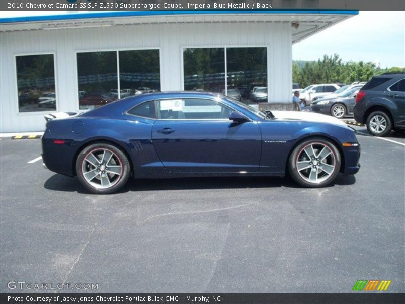 Imperial Blue Metallic / Black 2010 Chevrolet Camaro SS SLP ZL550 Supercharged Coupe