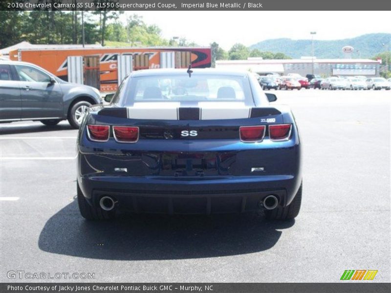 Imperial Blue Metallic / Black 2010 Chevrolet Camaro SS SLP ZL550 Supercharged Coupe