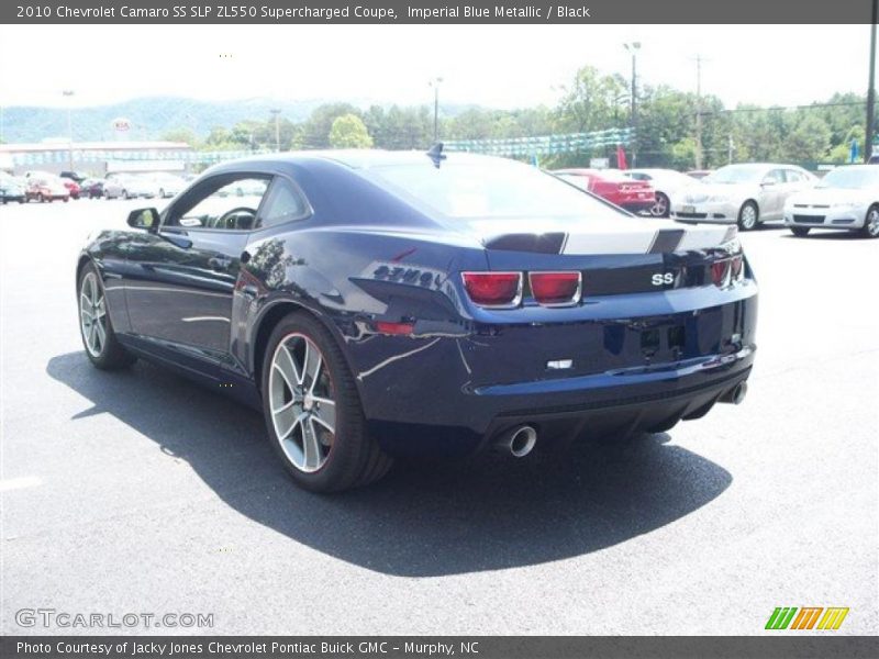 Imperial Blue Metallic / Black 2010 Chevrolet Camaro SS SLP ZL550 Supercharged Coupe