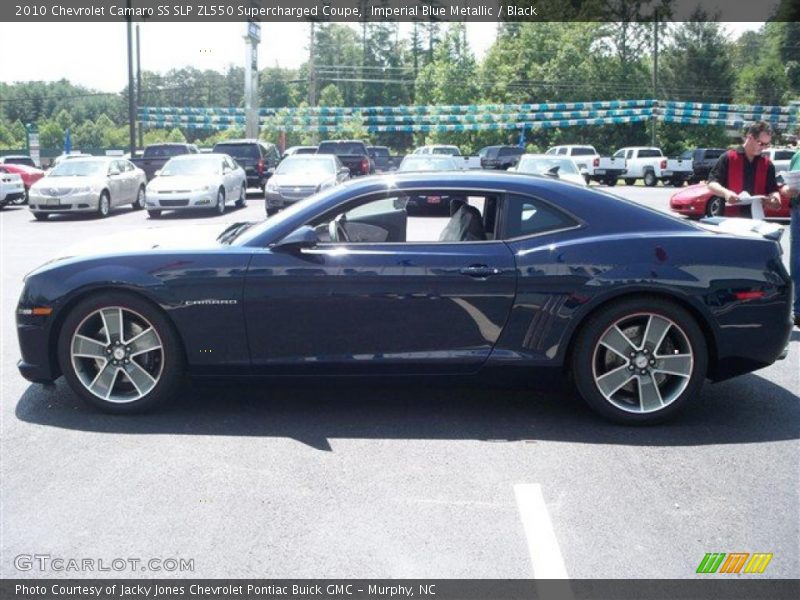 Imperial Blue Metallic / Black 2010 Chevrolet Camaro SS SLP ZL550 Supercharged Coupe