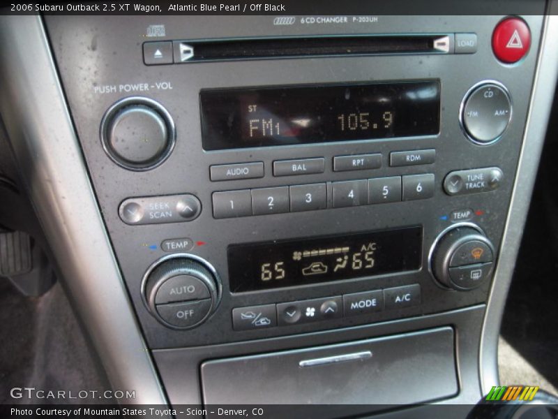 Atlantic Blue Pearl / Off Black 2006 Subaru Outback 2.5 XT Wagon