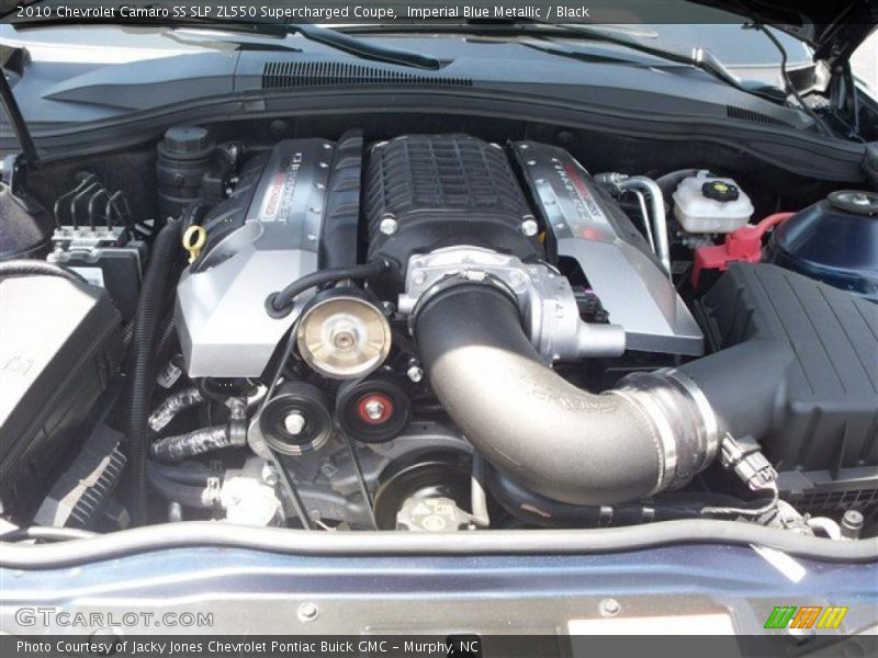 Imperial Blue Metallic / Black 2010 Chevrolet Camaro SS SLP ZL550 Supercharged Coupe