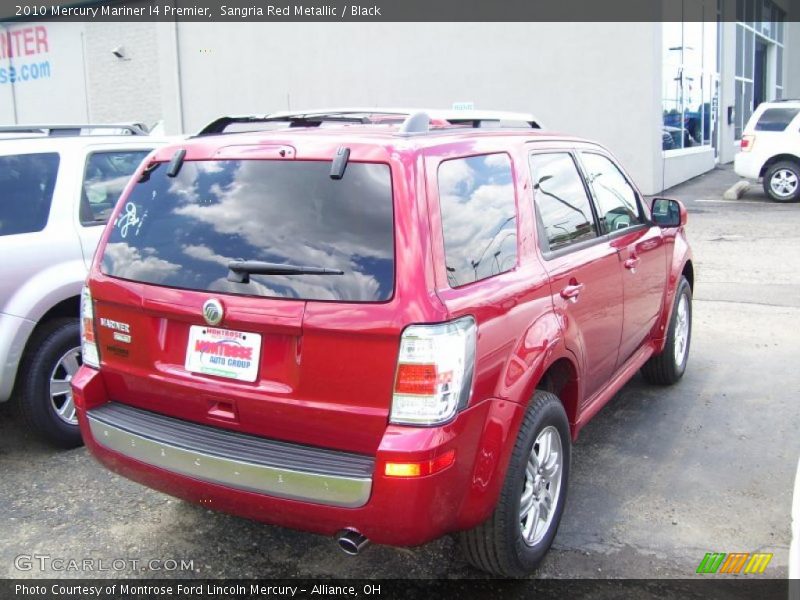 Sangria Red Metallic / Black 2010 Mercury Mariner I4 Premier