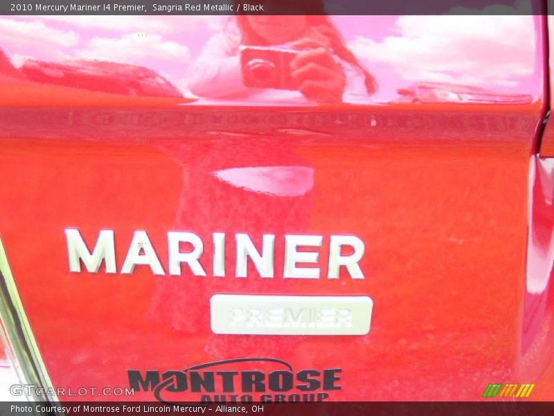 Sangria Red Metallic / Black 2010 Mercury Mariner I4 Premier