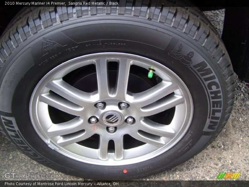Sangria Red Metallic / Black 2010 Mercury Mariner I4 Premier