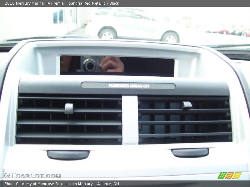 Sangria Red Metallic / Black 2010 Mercury Mariner I4 Premier